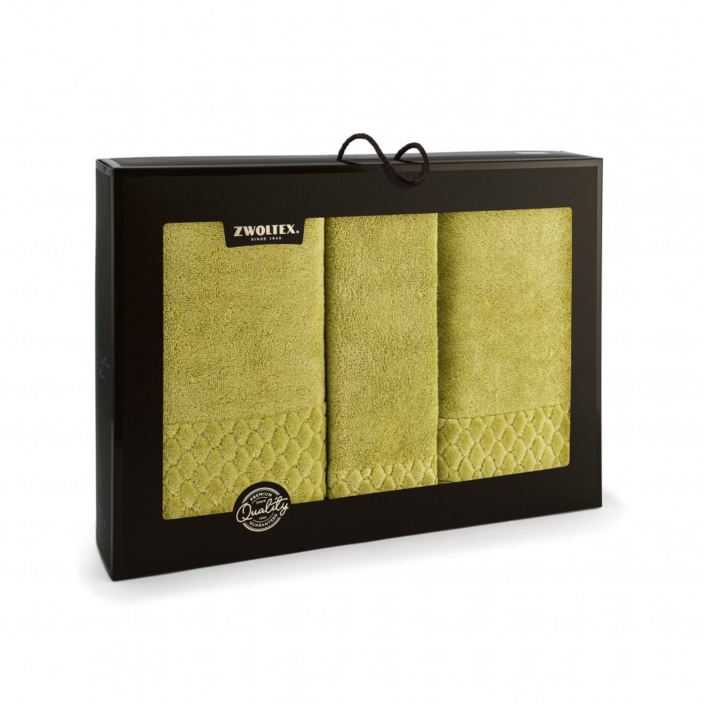 Set prosoape CARLO AB Celadon 30x50 50x100 70x140 500GSM