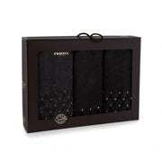 Set prosoape OSCAR AB negru 30x50 50x100 70x140 500g