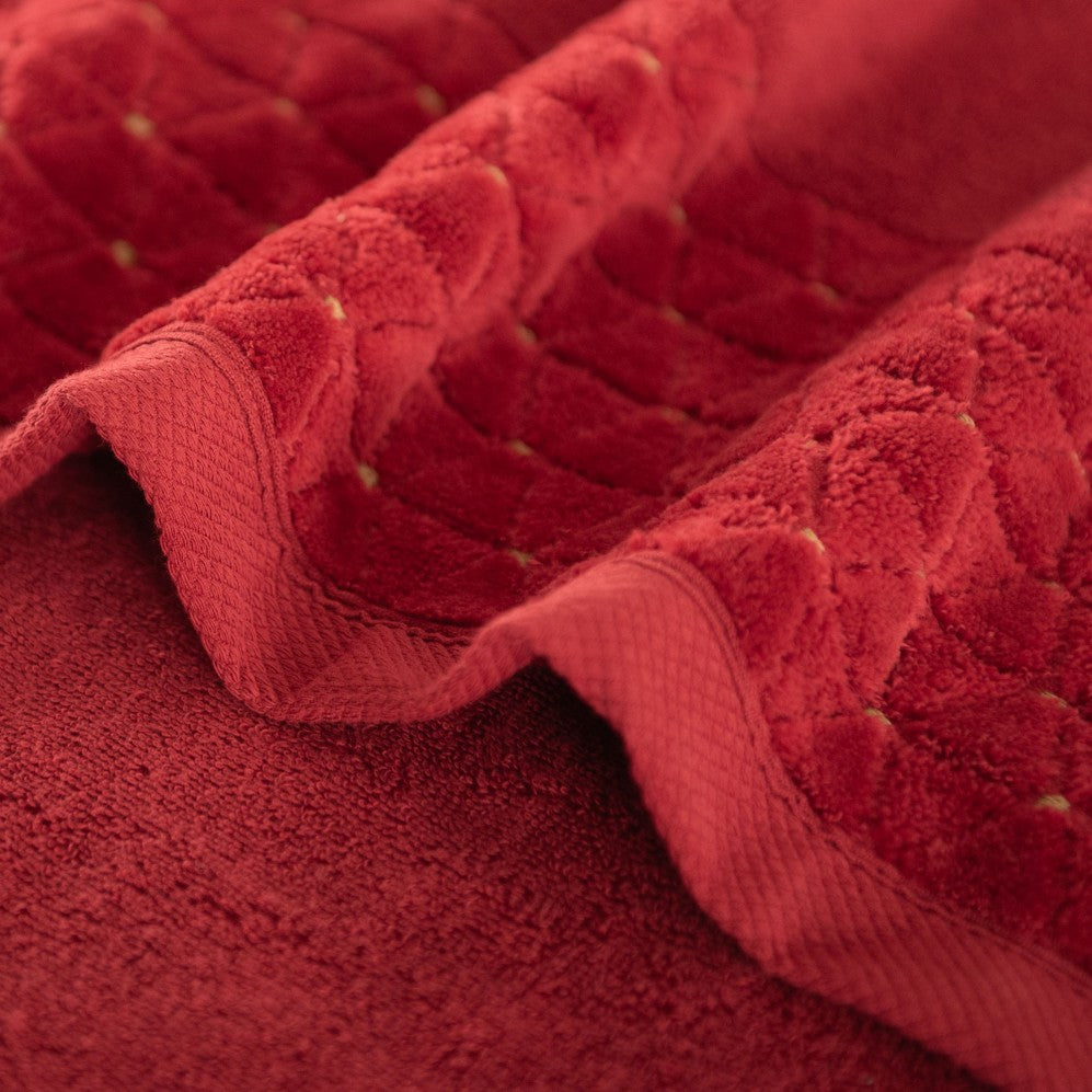 Set prosoape OSCAR AB roșu 30x50 50x100 70x140 500g