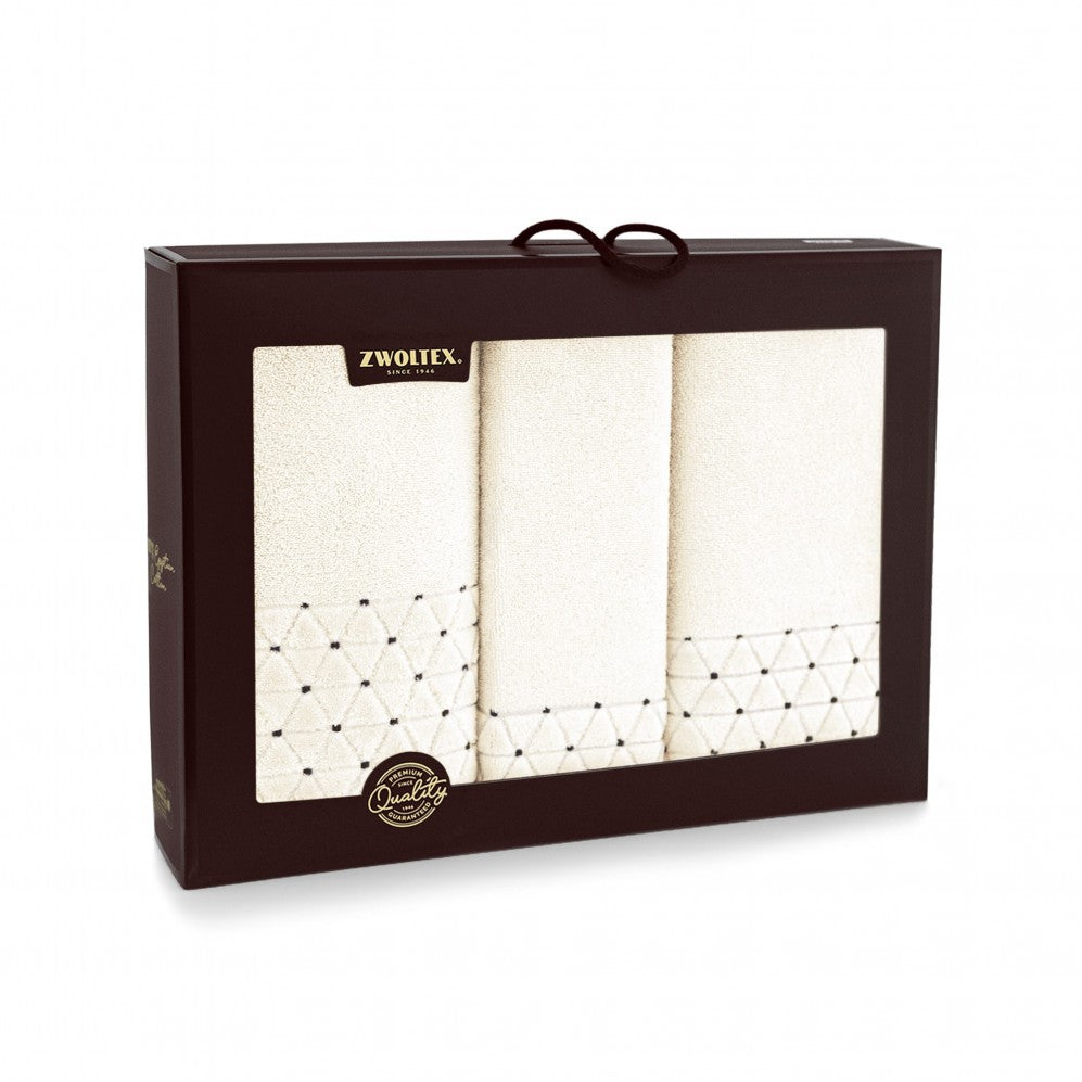 Set prosoape OSCAR AB ecru 30x50 50x100 70x140 500g