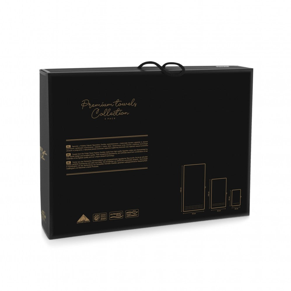 Set prosoape PAULO AB Alb 30x50 50x100 70x140 500GSM Seturi Cadou