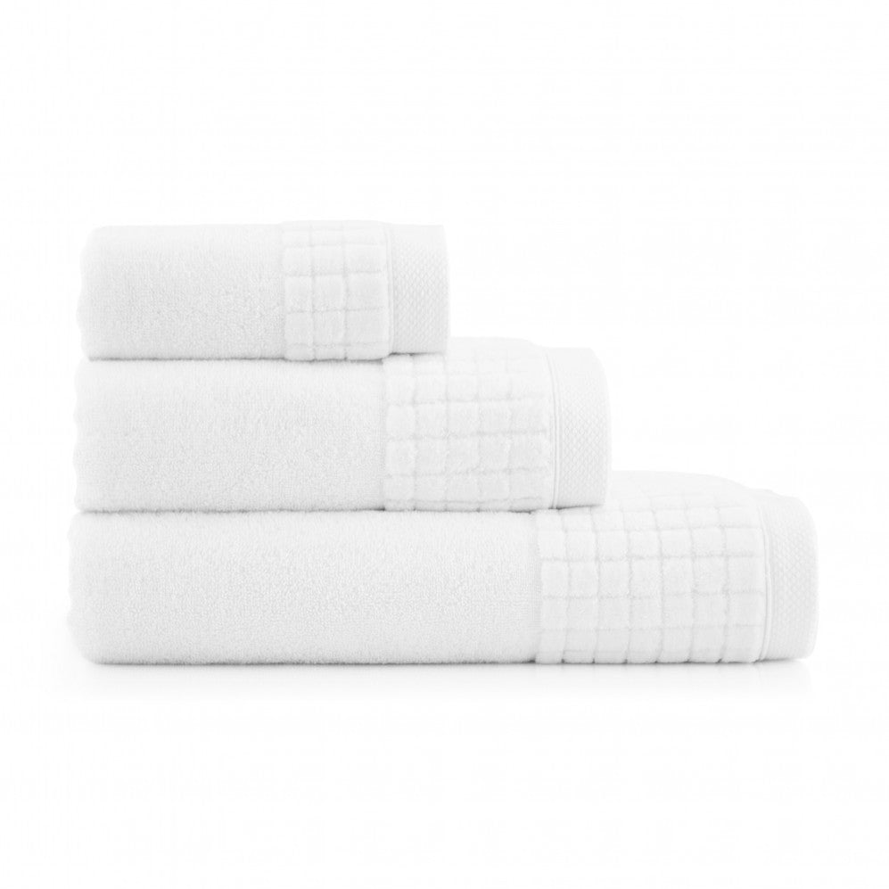Set prosoape PAULO AB Alb 30x50 50x100 70x140 500GSM Seturi Cadou
