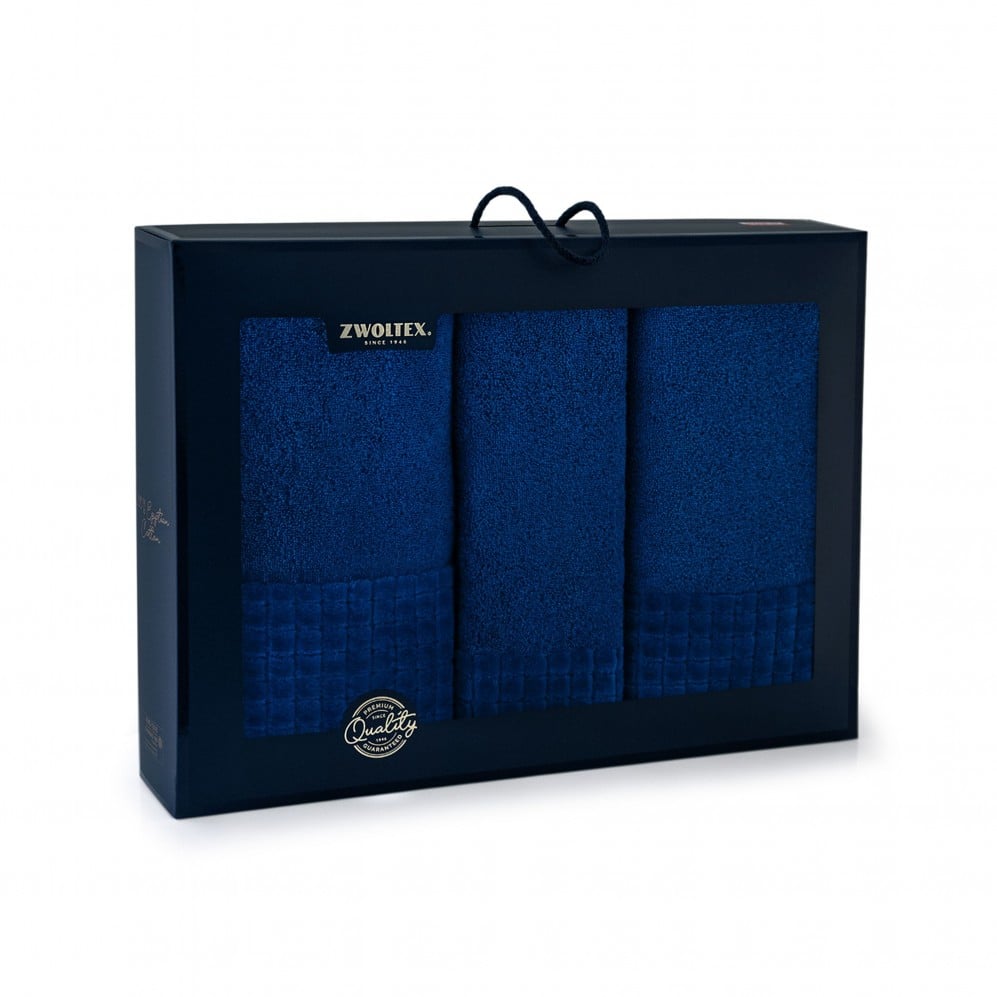 Set prosoape PAULO AB Albastru royal 30x50 50x100 70x140 500GSM