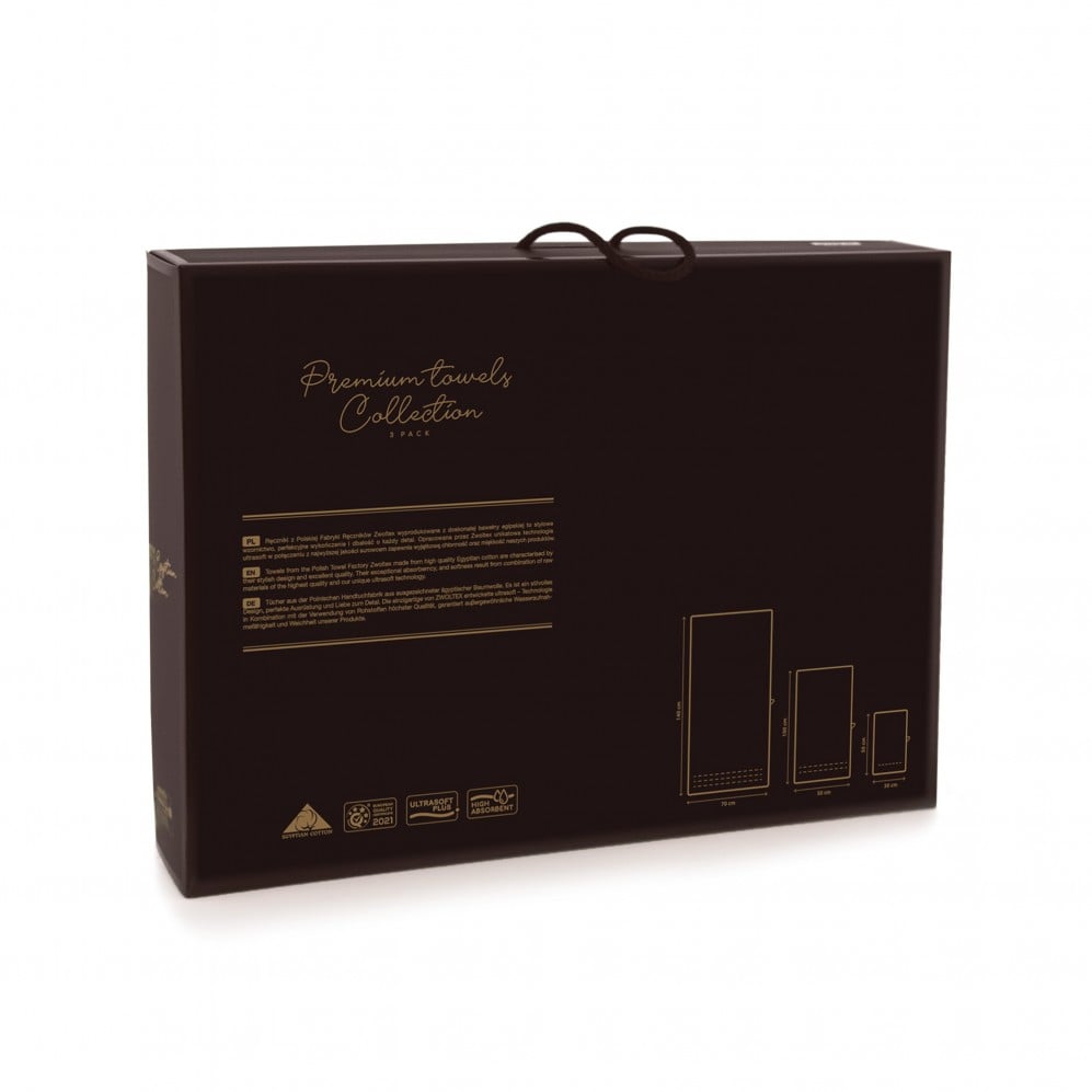 Set prosoape PAULO AB Bej 30x50 50x100 70x140 500GSM