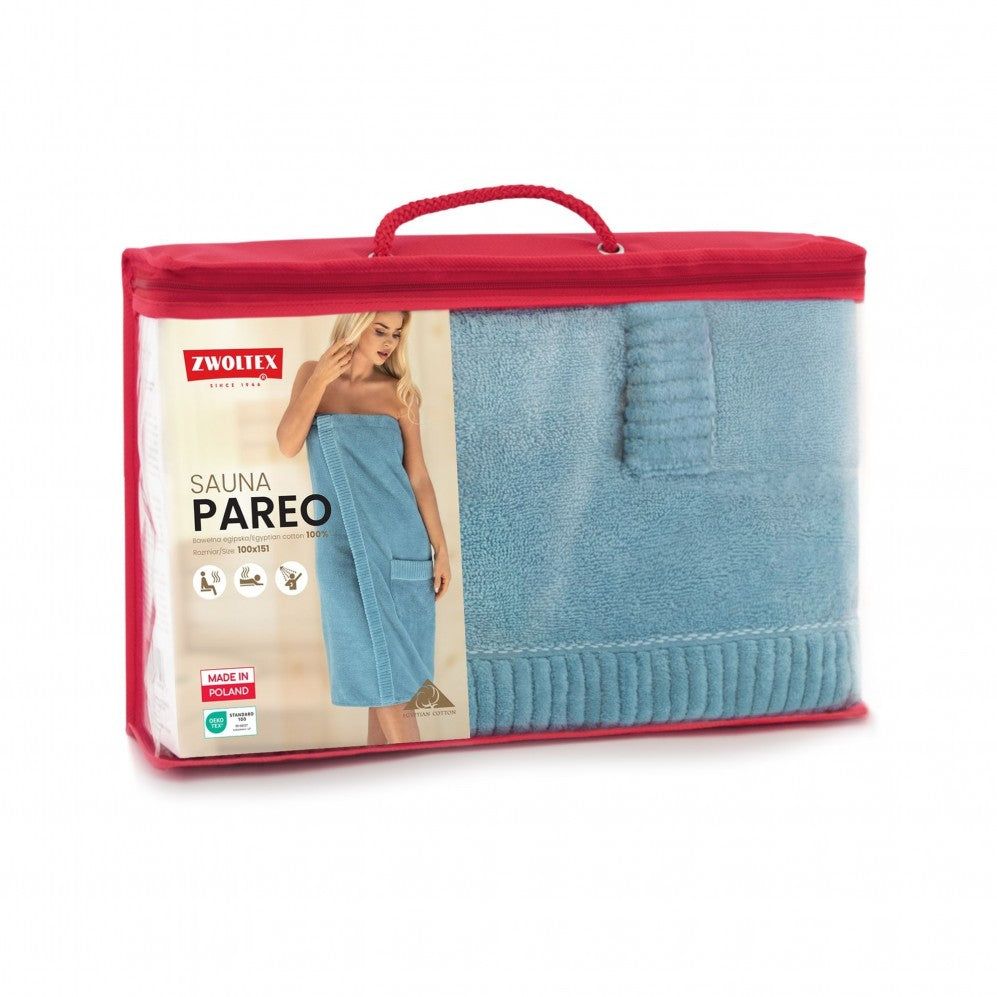 Pareo SAUNA Albastru 90x140 400GSM Prosop Sauna