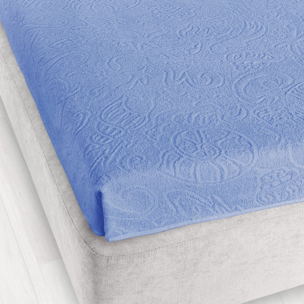 Cearșaf Jacquard Tulipan 6 Albastru 150x205 275GSM