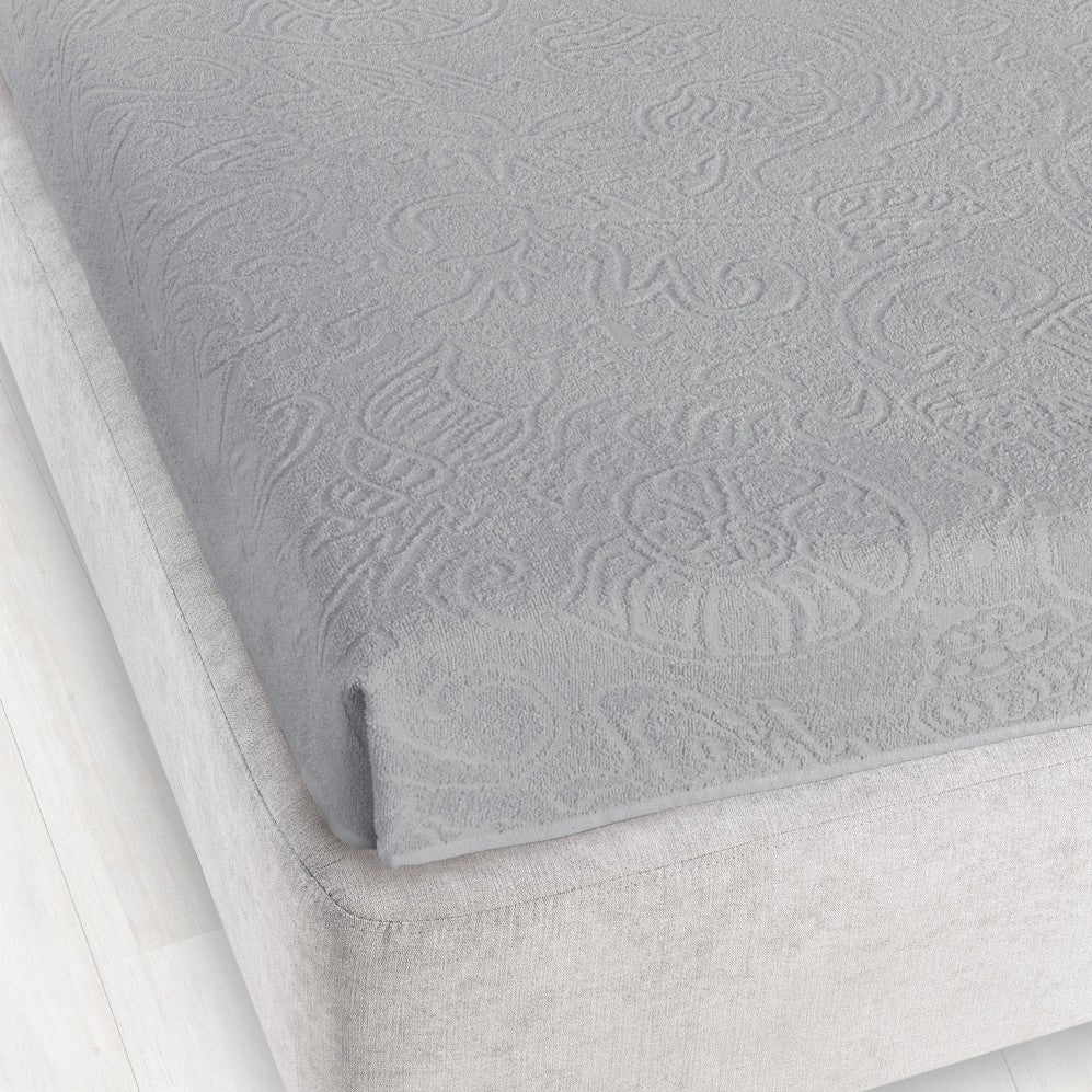Cearșaf Jacquard Tulipan 6 Gri 150x205 275GSM