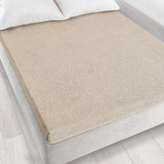 Cearșaf Jacquard Tulipan 6 Bej 150x205 275GSM