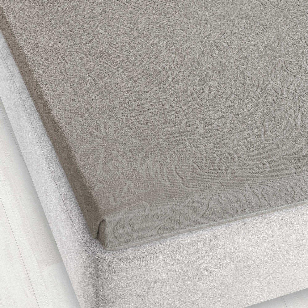 Cearșaf Jacquard Tulipan 6 Gri Închis 150x205 275GSM