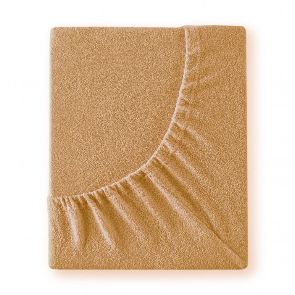 Cearșaf cu elastic TERRY bej 200x220 200x220 Cearsaf pat