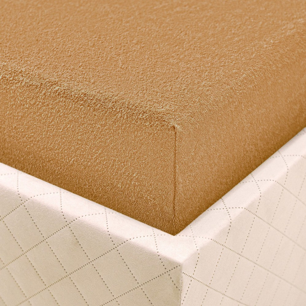 Cearșaf cu elastic TERRY bej 200x220 Cearsaf pat