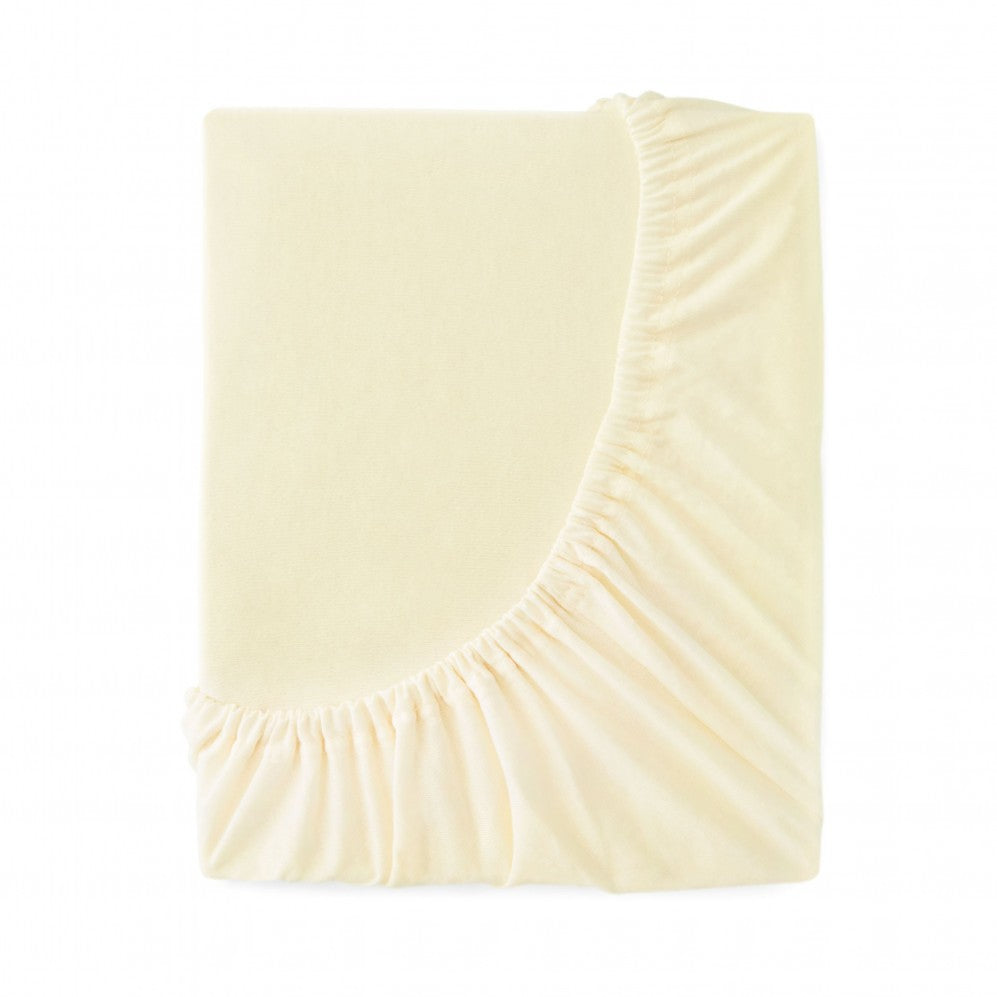Cearșaf cu elastic JERSEY Crem 200x220 200x220 Cearsaf pat