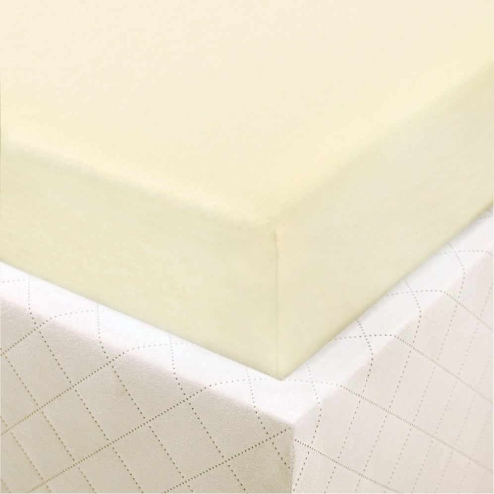Cearșaf cu elastic JERSEY Crem 200x220 Cearsaf pat