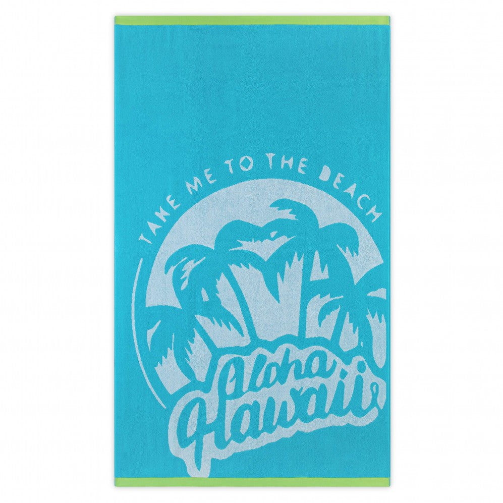 Prosop ALOHA turcoaz 100x160 380GSM 100x160