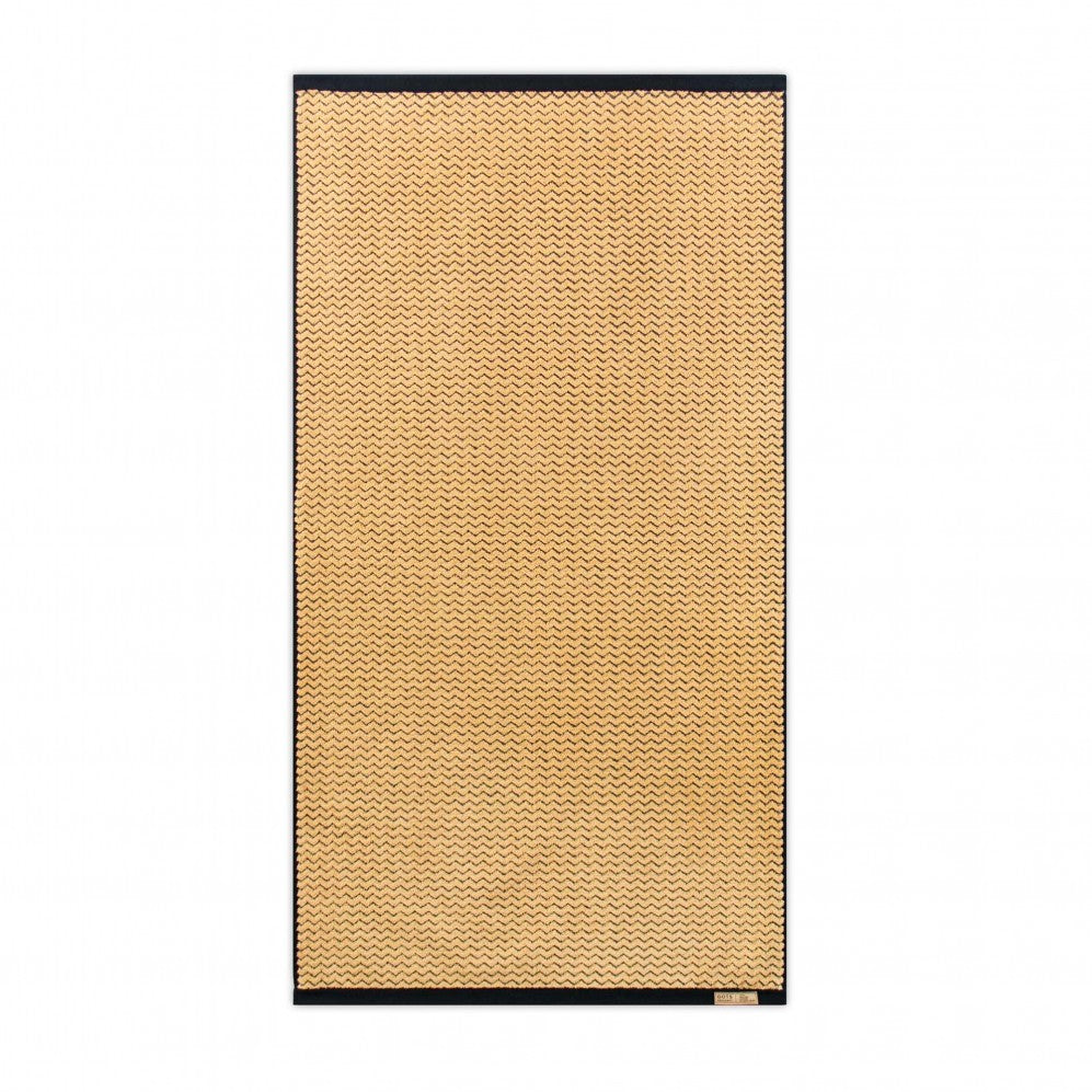 Prosop, LAHTI 2 negru/bej 70x140, Bumbac Organic, 550GSM Prosoape de baie
