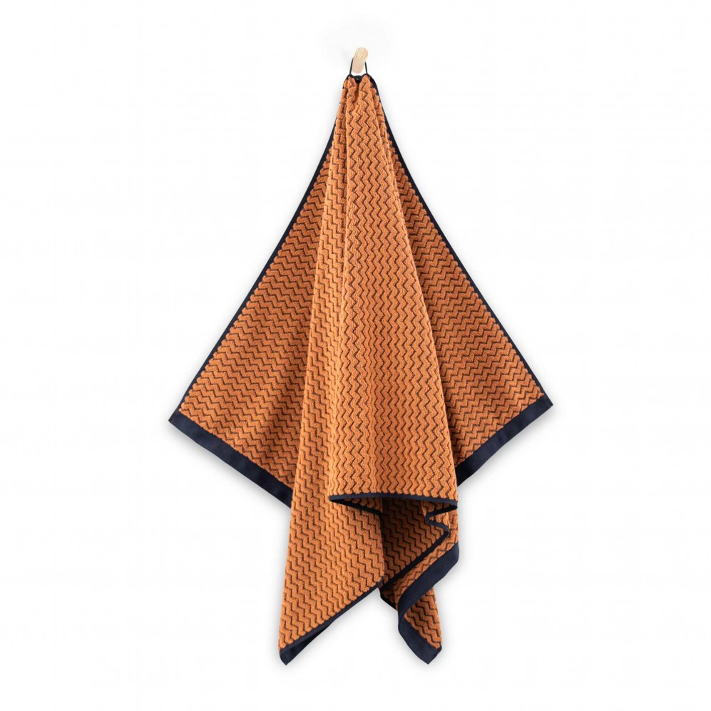 Prosop, LAHTI 2 negru/maro deschis 70x140, Bumbac Organic, 550GSM Prosoape de baie