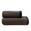Prosop, LAHTI 2 negru/maro închis 50x100, Bumbac Organic, 550GSM