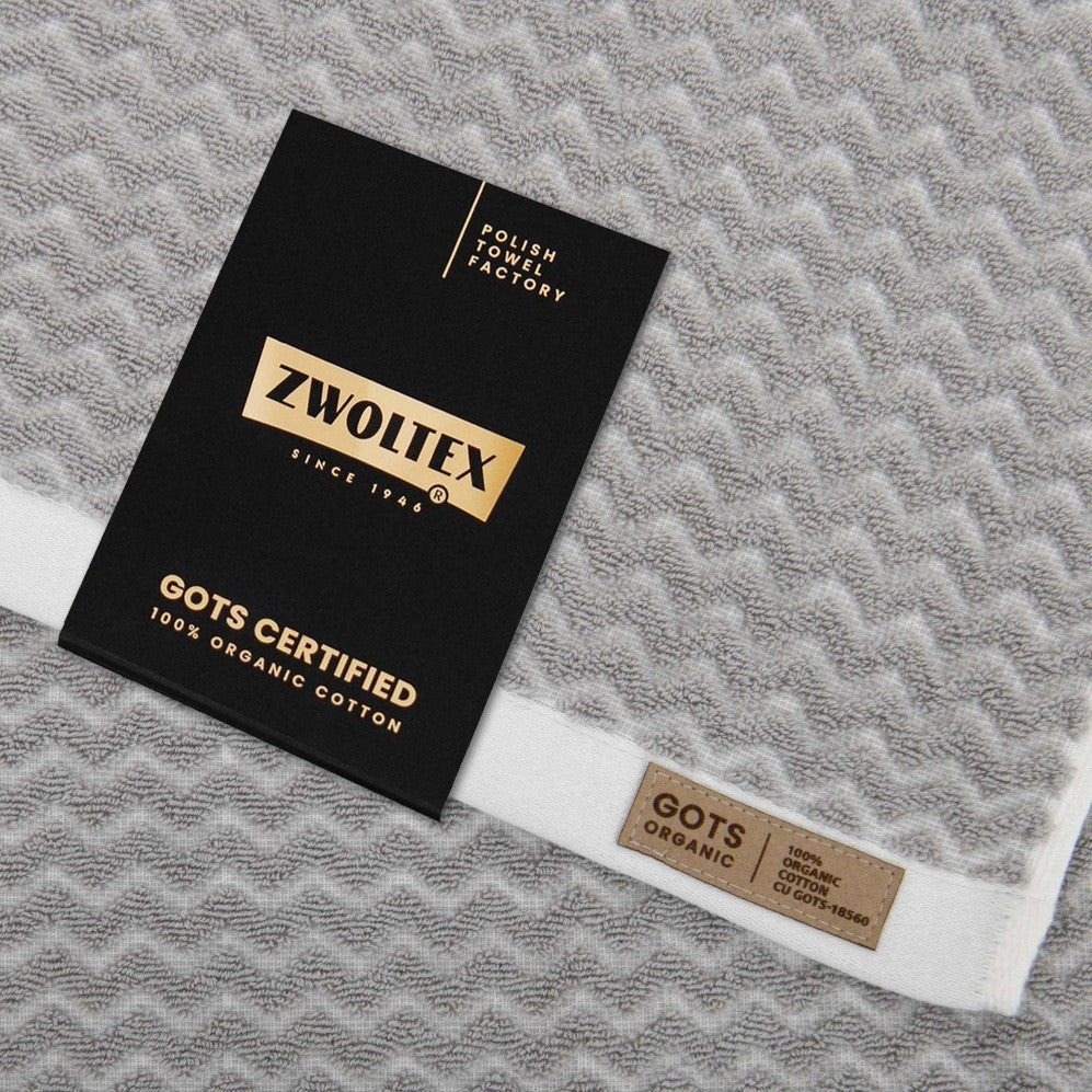 Prosop, LAHTI 2 ecru/gri deschis 70x140, Bumbac Organic, 550GSM Prosoape de baie