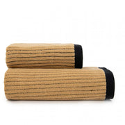 Prosop, MALMO 2 negru/bej 70x140, Bumbac Organic, 550GSM 70x140 Prosoape de baie