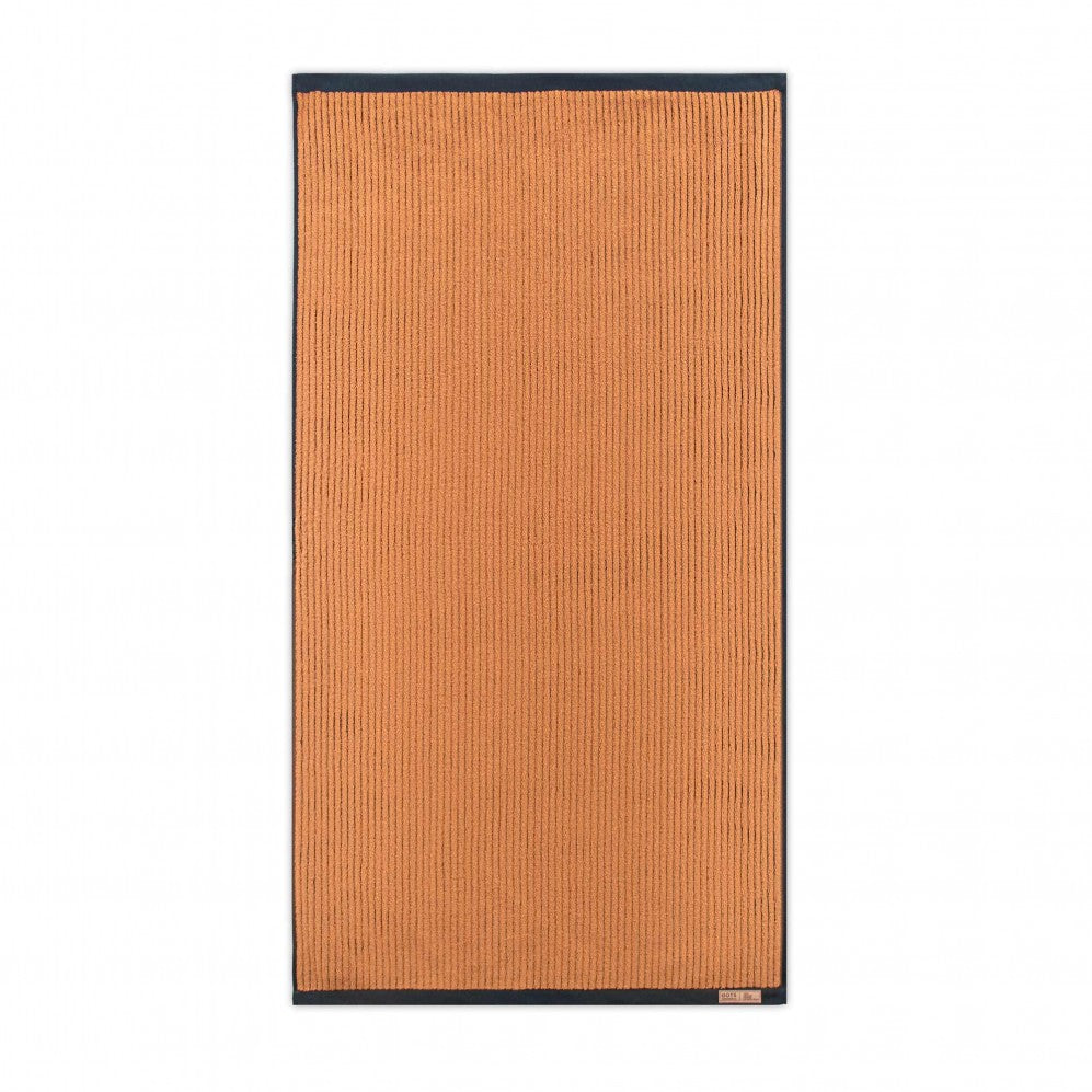 Prosop, MALMO 2 negru/maro 70x140, Bumbac Organic, 550GSM Prosoape de baie