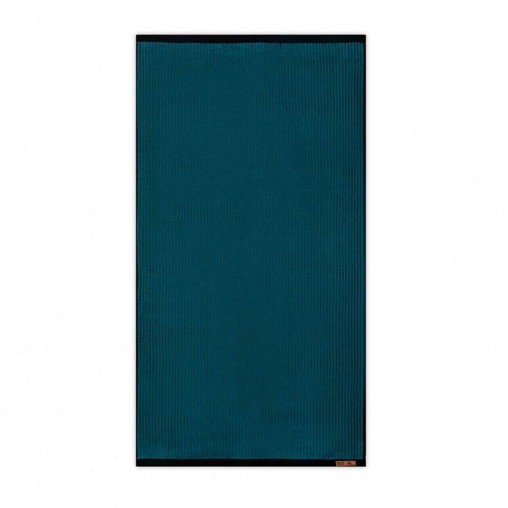 Prosop, MALMO 2 negru/turcoaz 70x140, Bumbac Organic, 550GSM Prosoape de baie