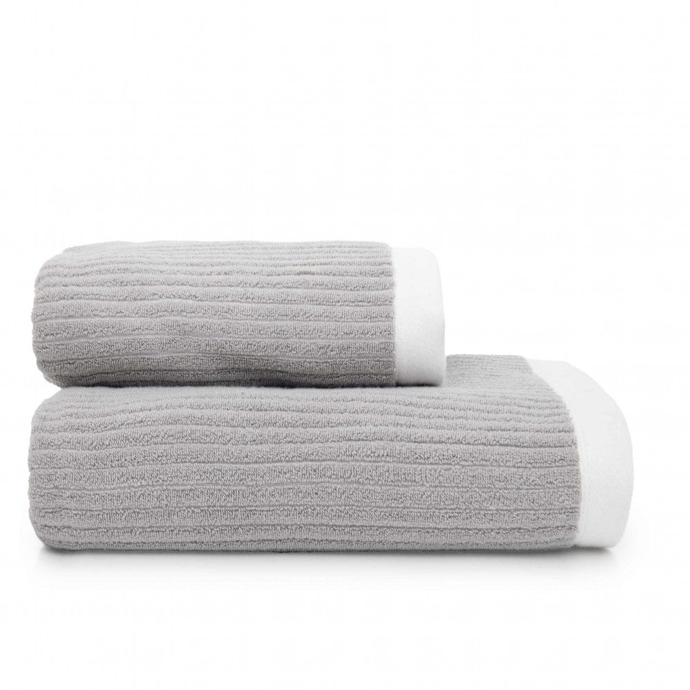 Prosop, MALMO 2 ecru/gri 70x140, Bumbac Organic, 550GSM 70x140 Prosoape de baie