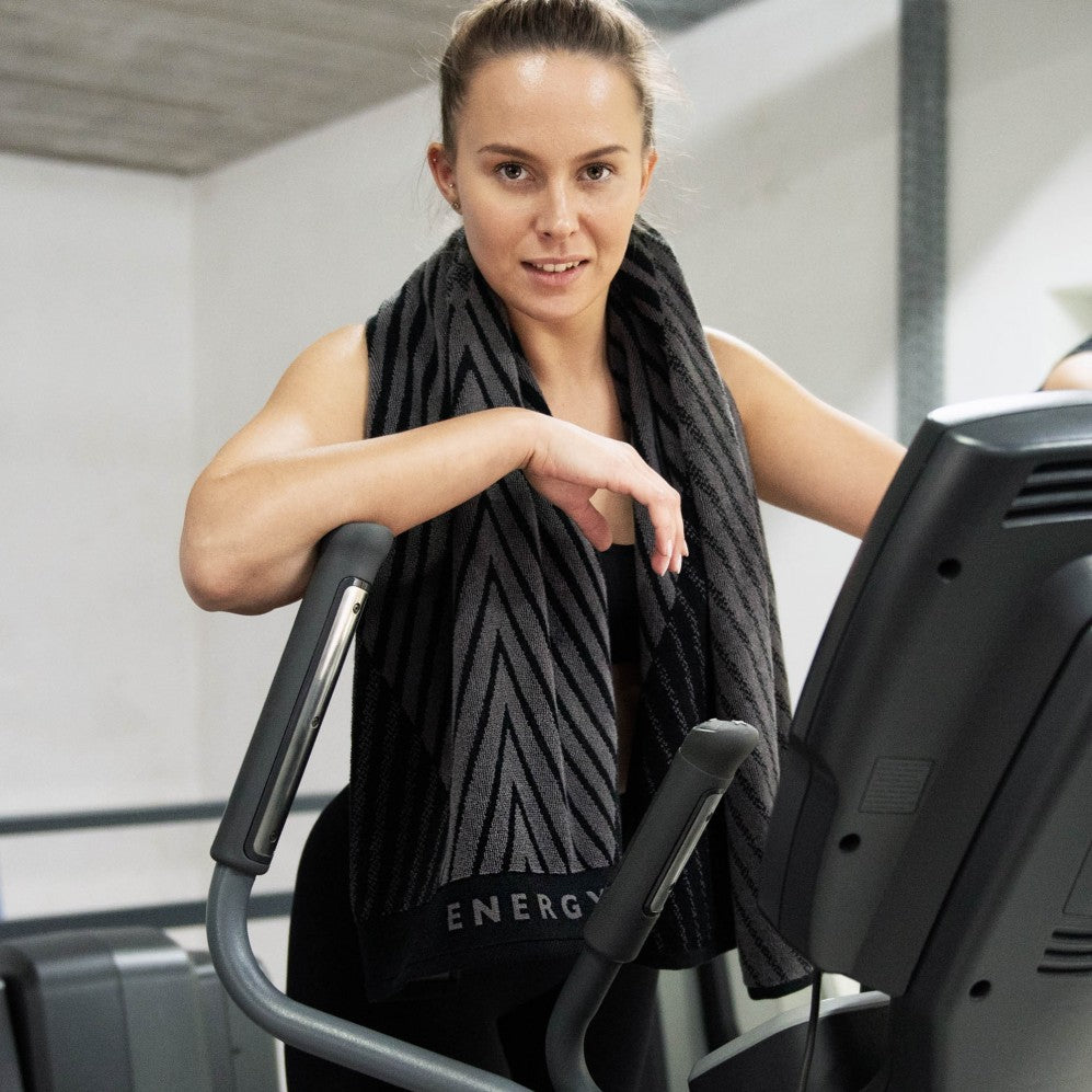 Prosop, Energy AB Negru 70x140, Bumbac Egiptean, 430GSM 70x140 Prosoape pentru sală