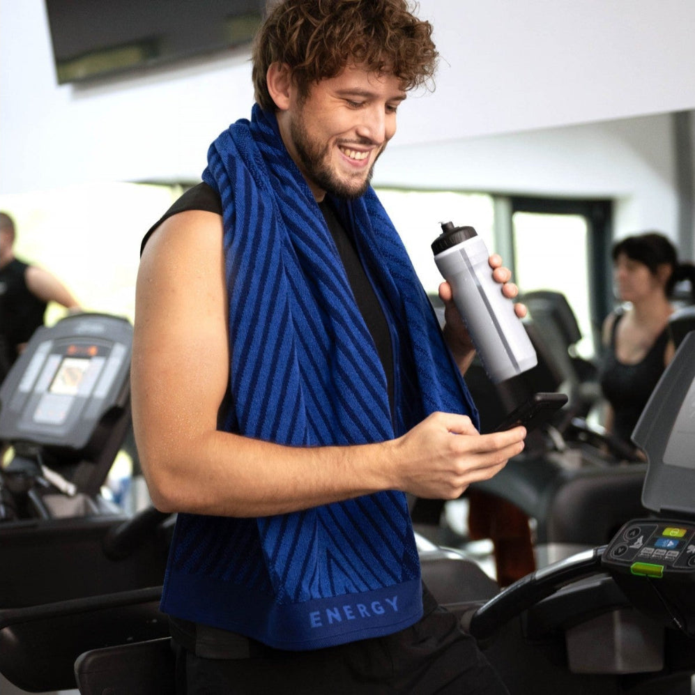 Prosop, Energy AB Bleumarin 70x140, Bumbac Egiptean, 430GSM 70x140 Prosoape pentru sală