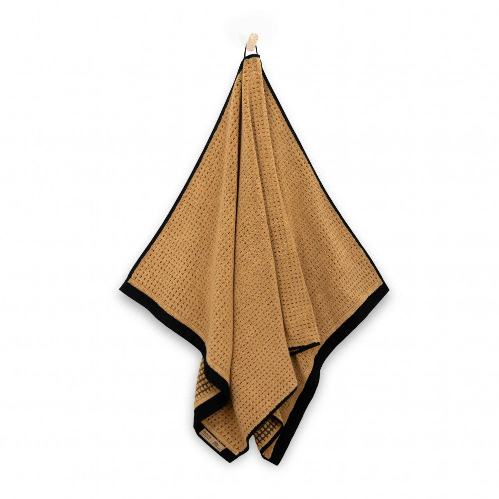 Prosop, OSLO 2 negru/bej 50x100, Bumbac Organic, 550GSM Prosoape de baie
