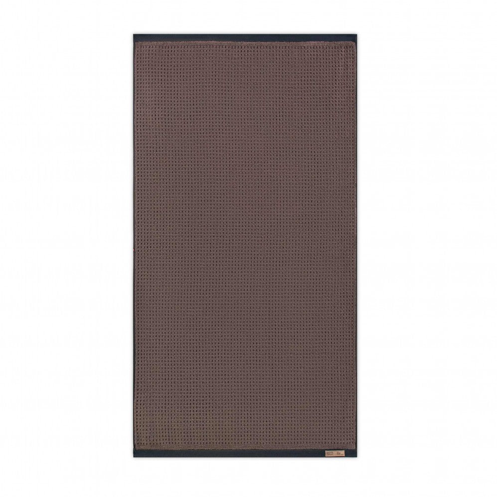 Prosop, OSLO 2 negru/maro închis 50x100, Bumbac Organic, 550GSM Prosoape de baie