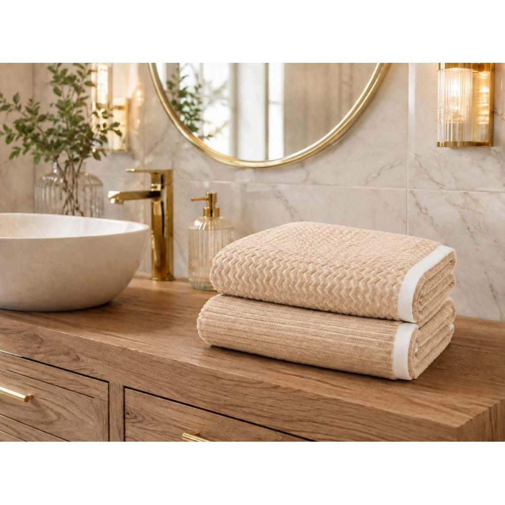 Prosop, OSLO 2 ecru/bej 50x100, Bumbac Organic, 550GSM Prosoape de baie
