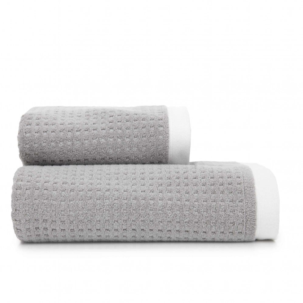Prosop, OSLO 2 ecru/gri 50x100, Bumbac Organic, 550GSM 50x100 Prosoape de baie
