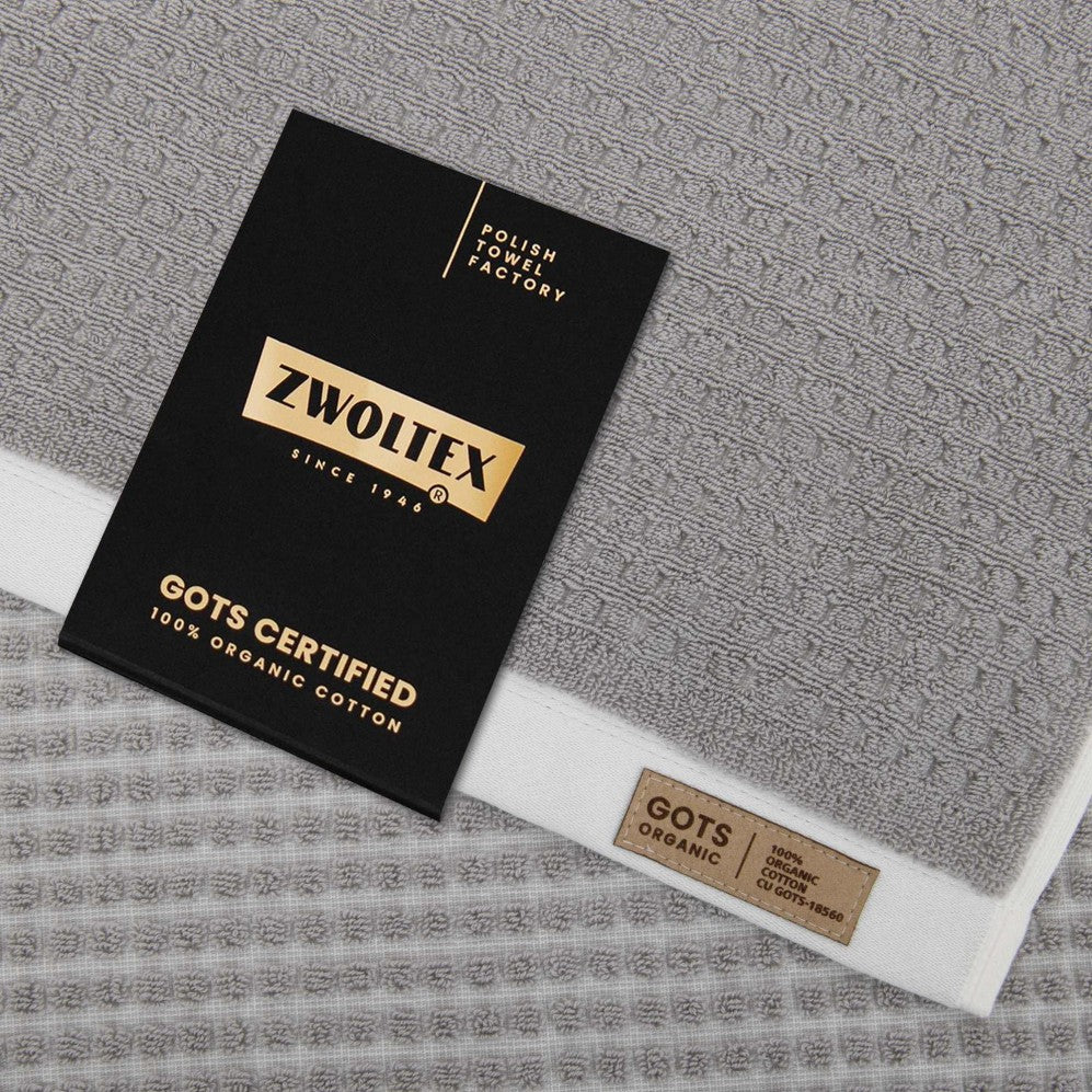Prosop, OSLO 2 ecru/gri 50x100, Bumbac Organic, 550GSM Prosoape de baie