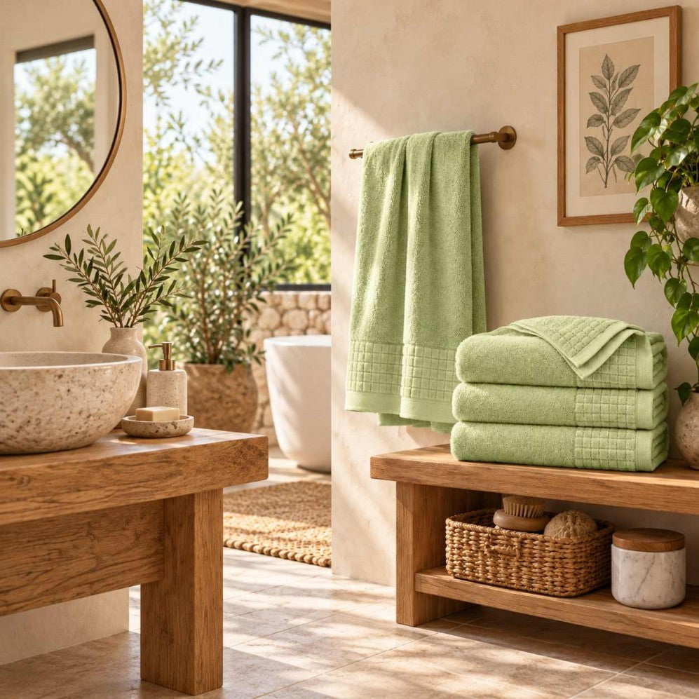 Prosop, Paulo AB Celadon 50x100, Bumbac Egiptean, 500GSM Prosoape de baie