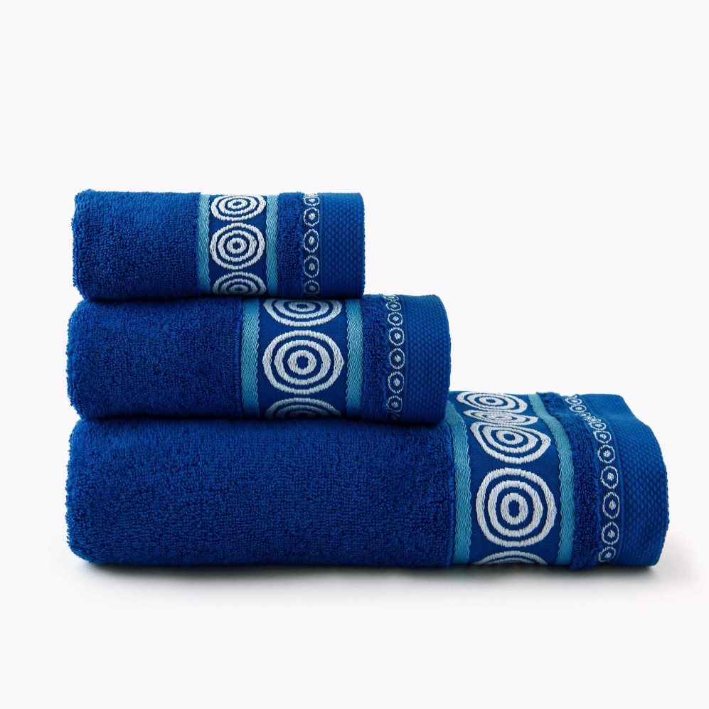Prosop, Rondo albastru royal 70x140, Bumbac Egiptean, 450GSM 70x140 Prosoape de baie