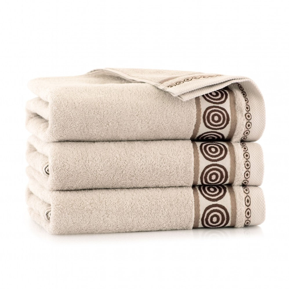 Prosop, Rondo bej deschis 30x50, Bumbac Egiptean, 450GSM Prosoape de baie
