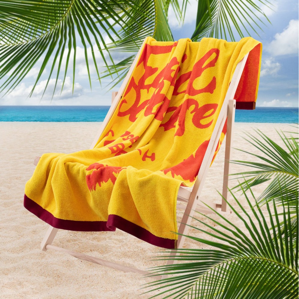 Prosop TROPICAL galben 100x160 380GSM