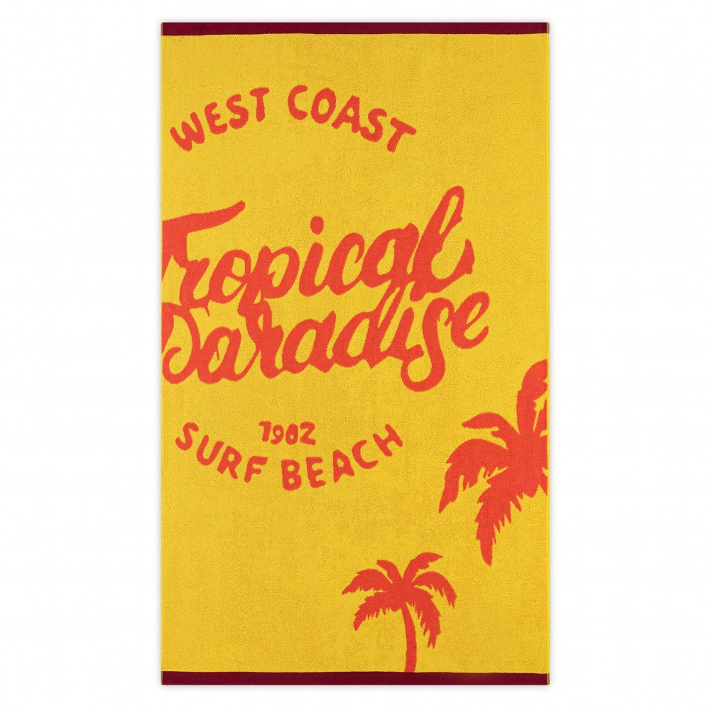 Prosop TROPICAL galben 100x160 380GSM 100x160