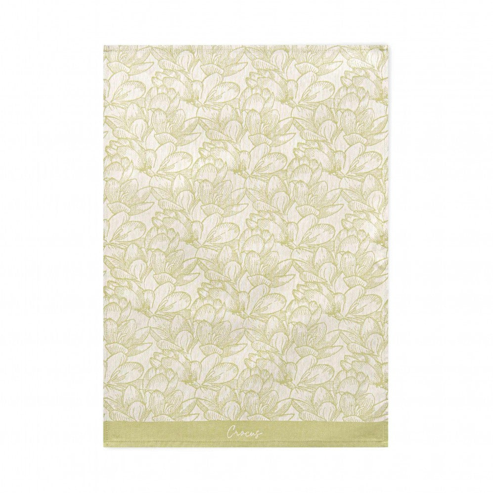 Prosop de bucătărie, Crocus verde 50x70, Bumbac Clasic, 200GSM Prosoape de bucătărie