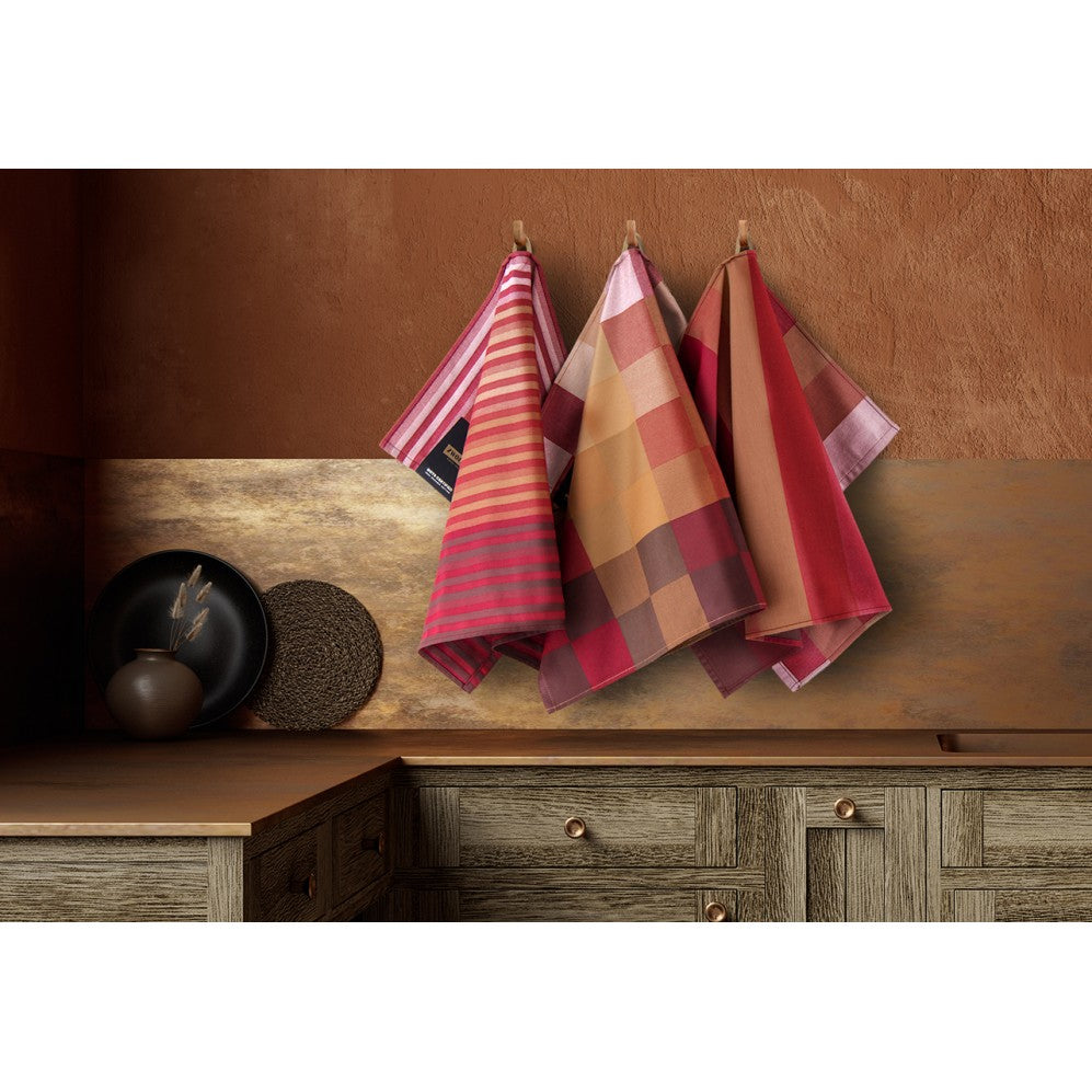 Prosop de bucătărie, Monte Carlo La Horizon bordo, 100% Bumbac Organic, 240GSM Prosoape de bucătărie