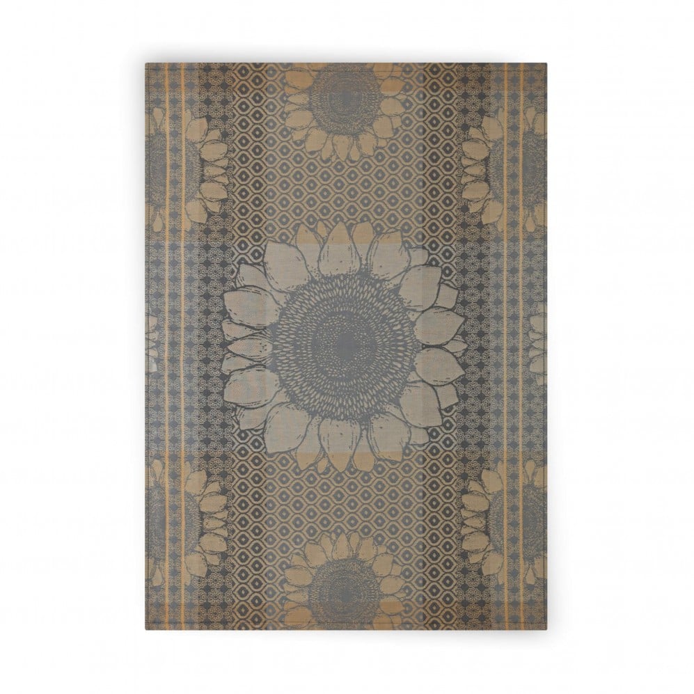 Prosop de bucătărie, Sunflowers gri 50x70, 100% Bumbac Organic, 240GSM 50x70 Prosoape de bucătărie