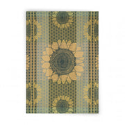 Prosop de bucătărie, Sunflowers verde 50x70, 100% Bumbac Organic, 240GSM 50x70 Prosoape de bucătărie
