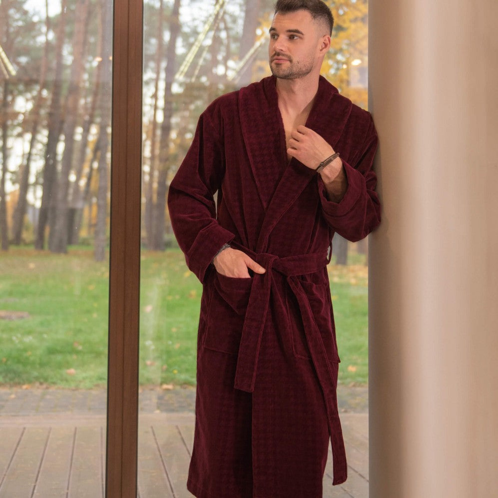 Halat de baie LORENZO Bordo XXL 340GSM
