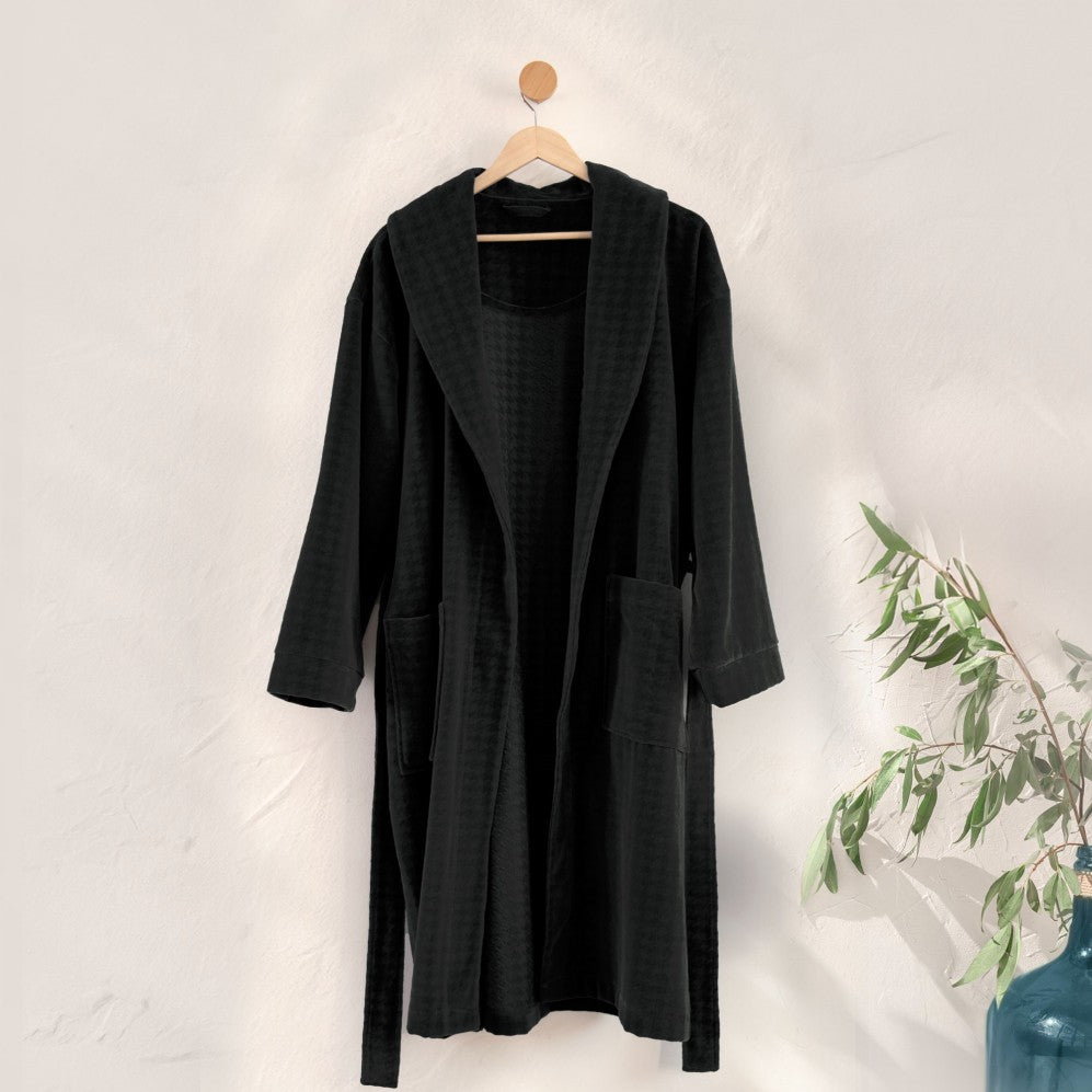 Halat de baie LORENZO Negru XXL 340GSM XXL