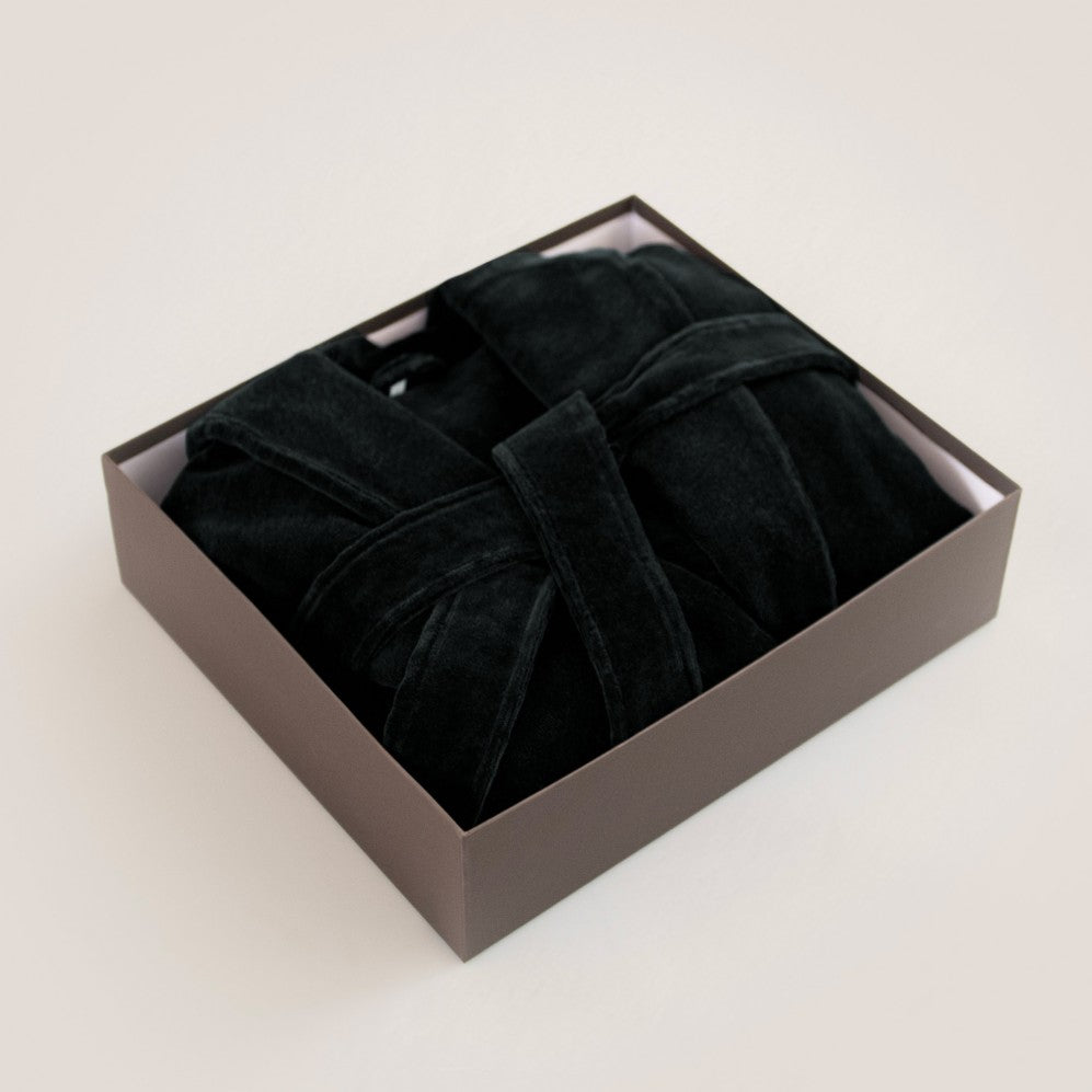 Halat de baie LORENZO Negru XXL 340GSM