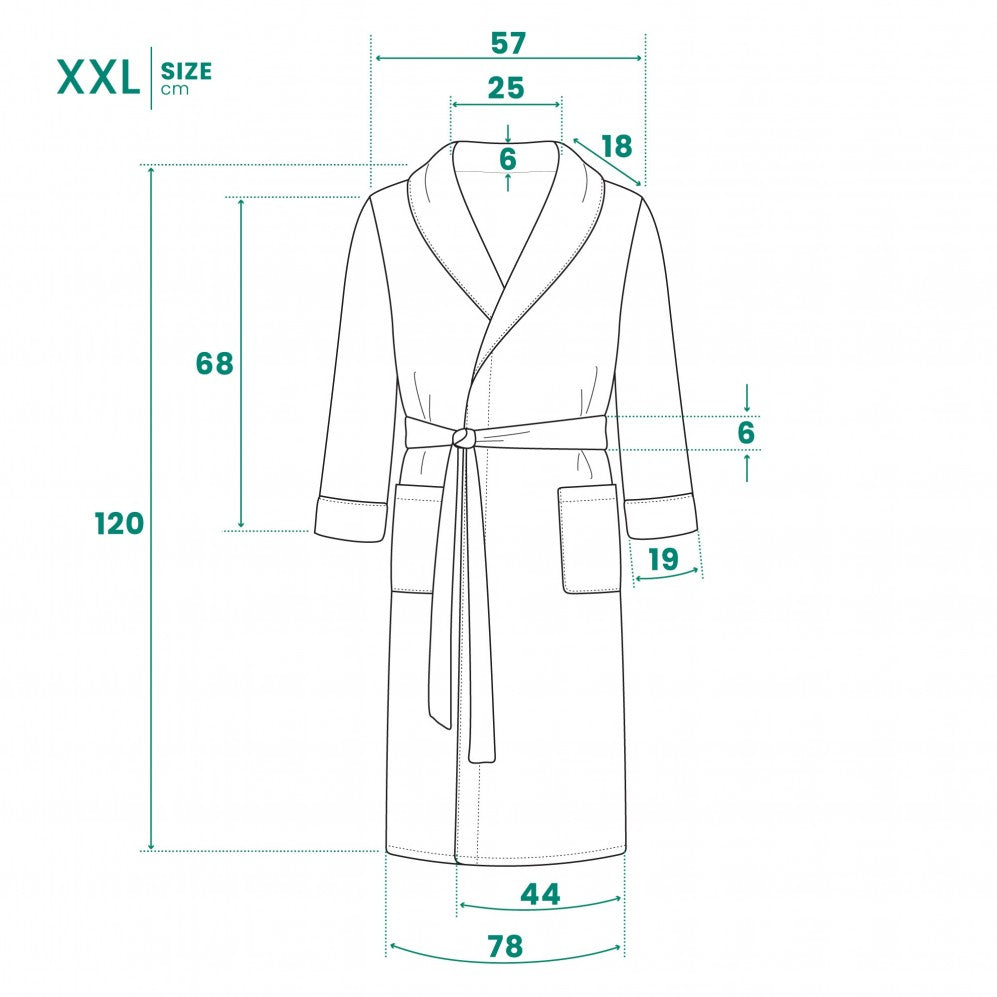 Halat de baie LORENZO Maro XXL 340GSM