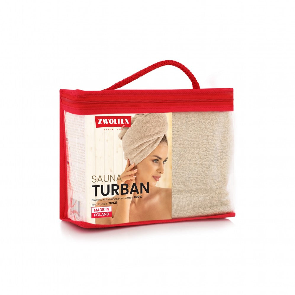 Turban SAUNA Bej 70x31 400GSM Prosop Sauna