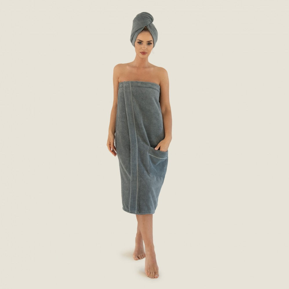 Turban SAUNA Gri 70x31 400GSM Prosop Sauna