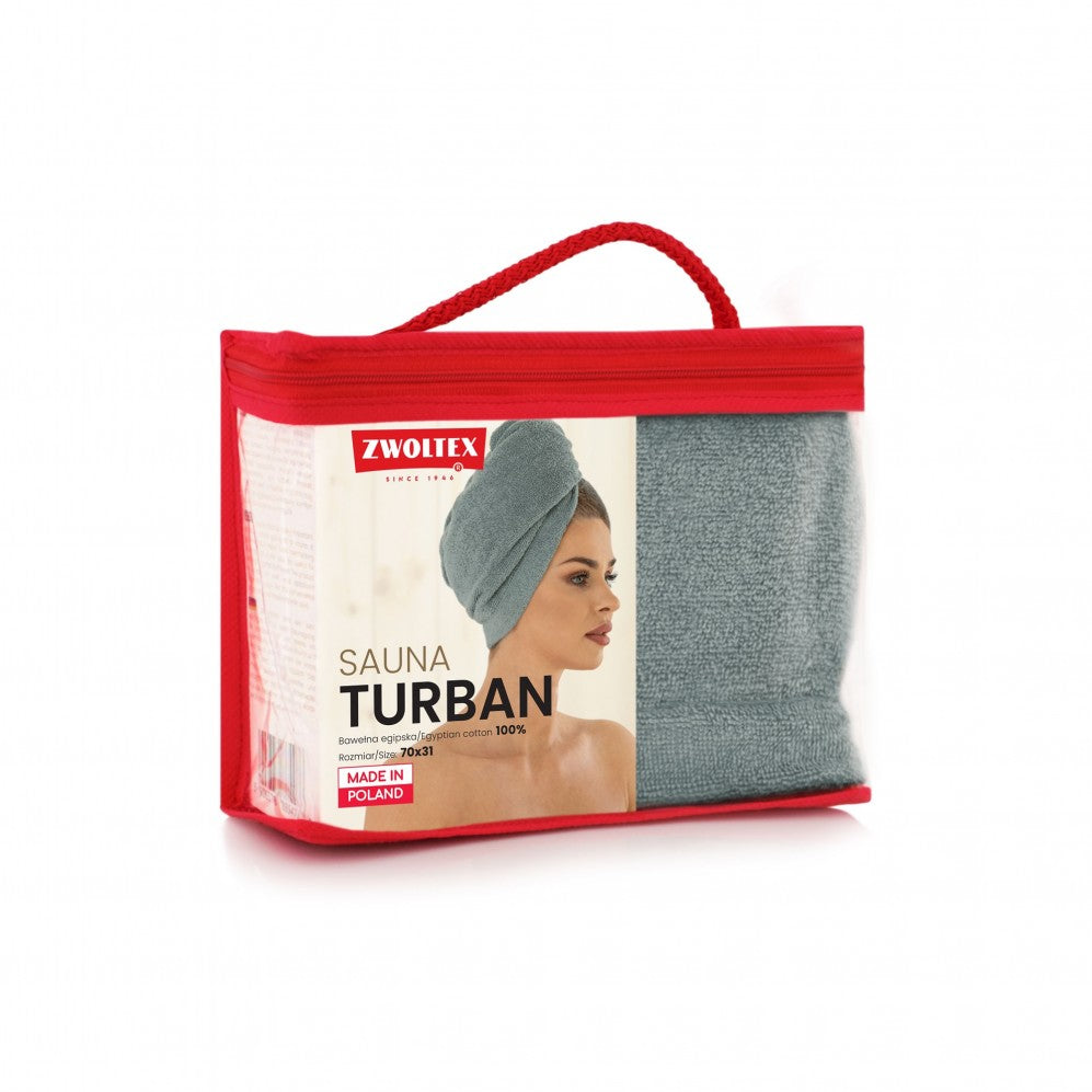 Turban SAUNA Gri 70x31 400GSM Prosop Sauna
