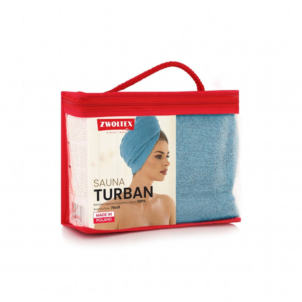 Turban SAUNA Albastru 70x31 400GSM Prosop Sauna
